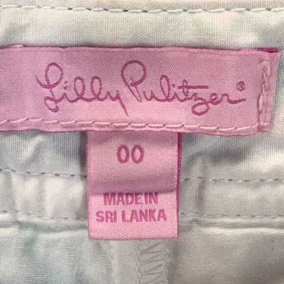 Lilly Pulitzer Lorelei Skort Womens 00 Multicolor Scalloped Hem Pockets Zipper - Picture 5 of 9